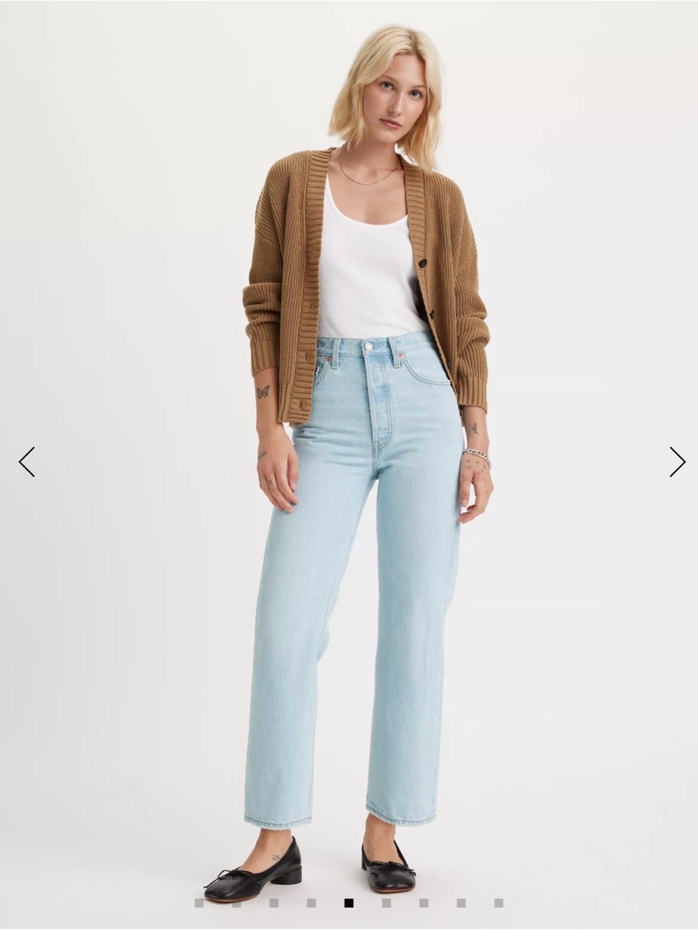 Levi's Ribcage Straight Ankle Ojai Shore Light Wash